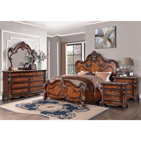 Antiochus Victorian 5-Piece Bedroom Set (USB) by Furniture of