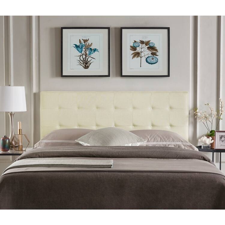 Jessenia Tufted Upholstered Headboard, Height Adjustable Queen Size Headboard, Bed Backboard Padded Premium Fabric Headboard