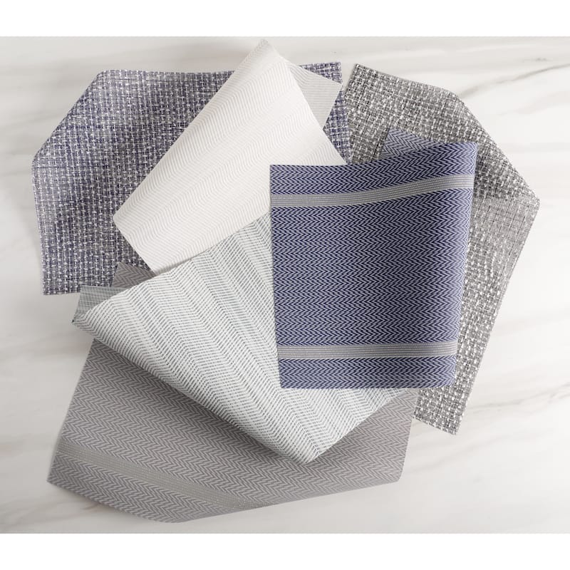 Bow Knot Textiline Placemat - Set of 6 - 17 x 13 inches