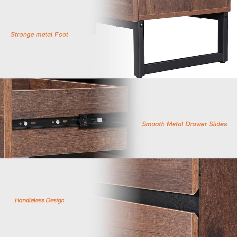 WAMPAT 3 Pieces Living Room Table Set