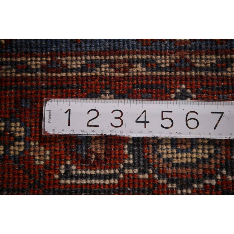 Blue Oushak Indian Area Rug Hand-Knotted Wool Carpet - 3'11"x 5'9"