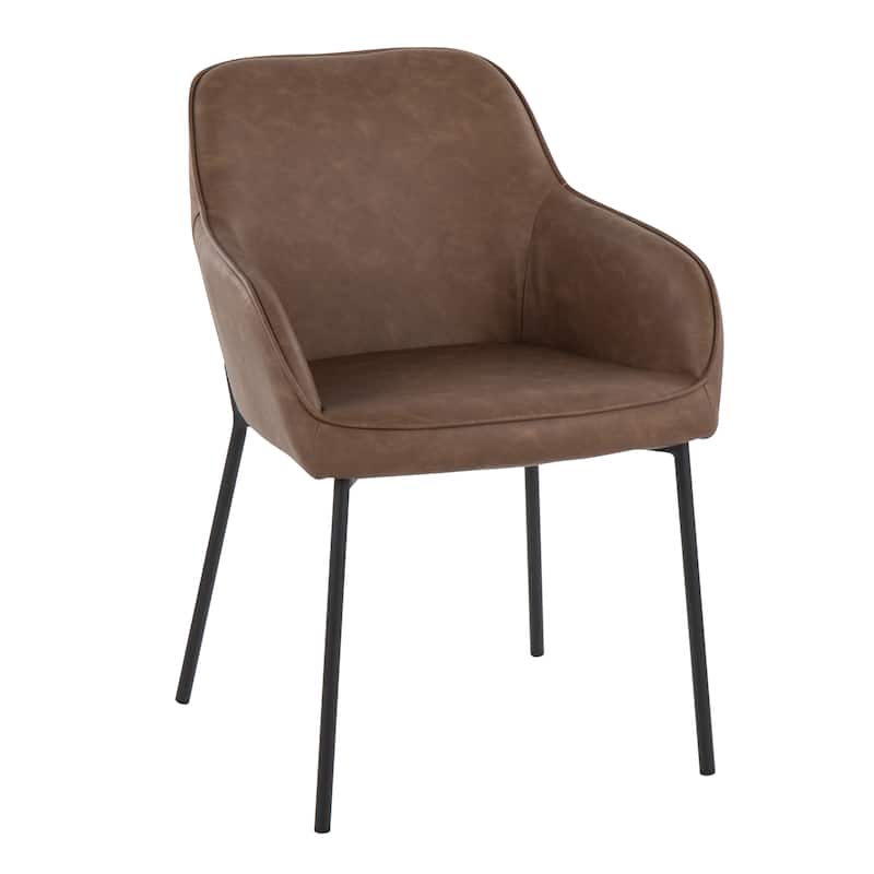 Carbon Loft Galotti Upholstered Dining Chair (Set of 2) - Espresso Faux Leather