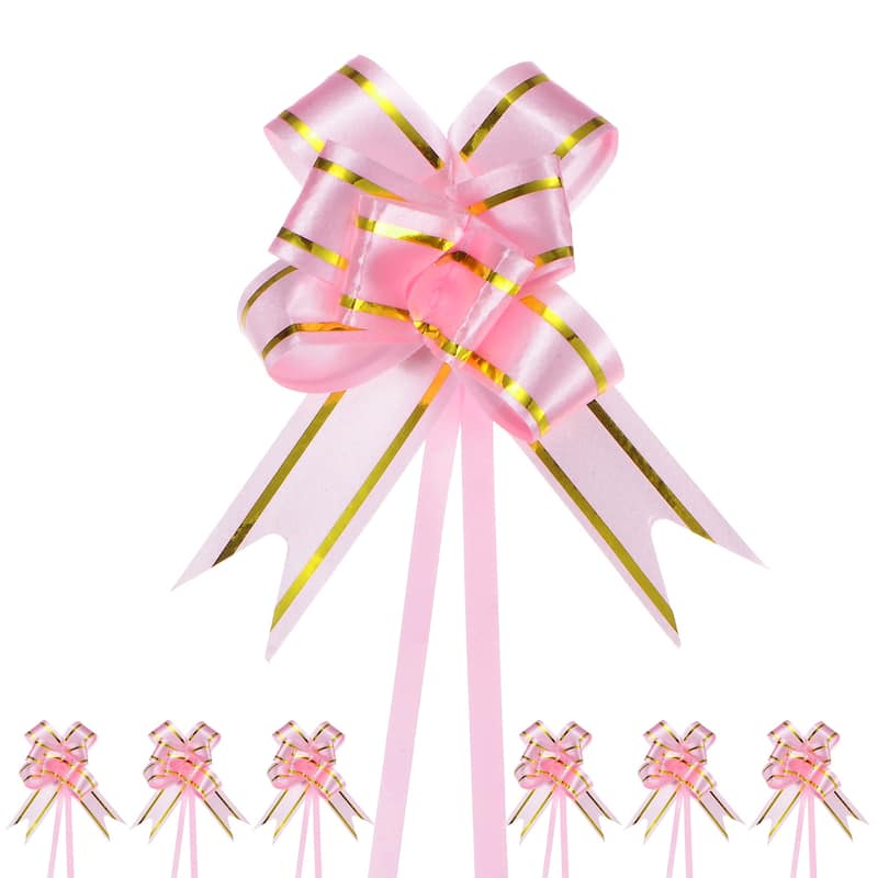 200pcs Ribbon Pull Bows Bows for Wedding Decorations - Light Pink - 2.56 Inch