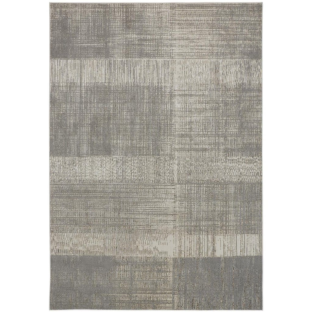 Zici Abstract Stain Resistant Area Rug By HomeRoots - 5' x 8'
