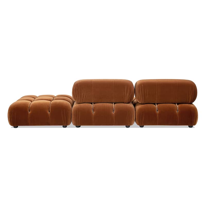 Marcel 109.5" Bubble Modular Modern Chaise Sofa