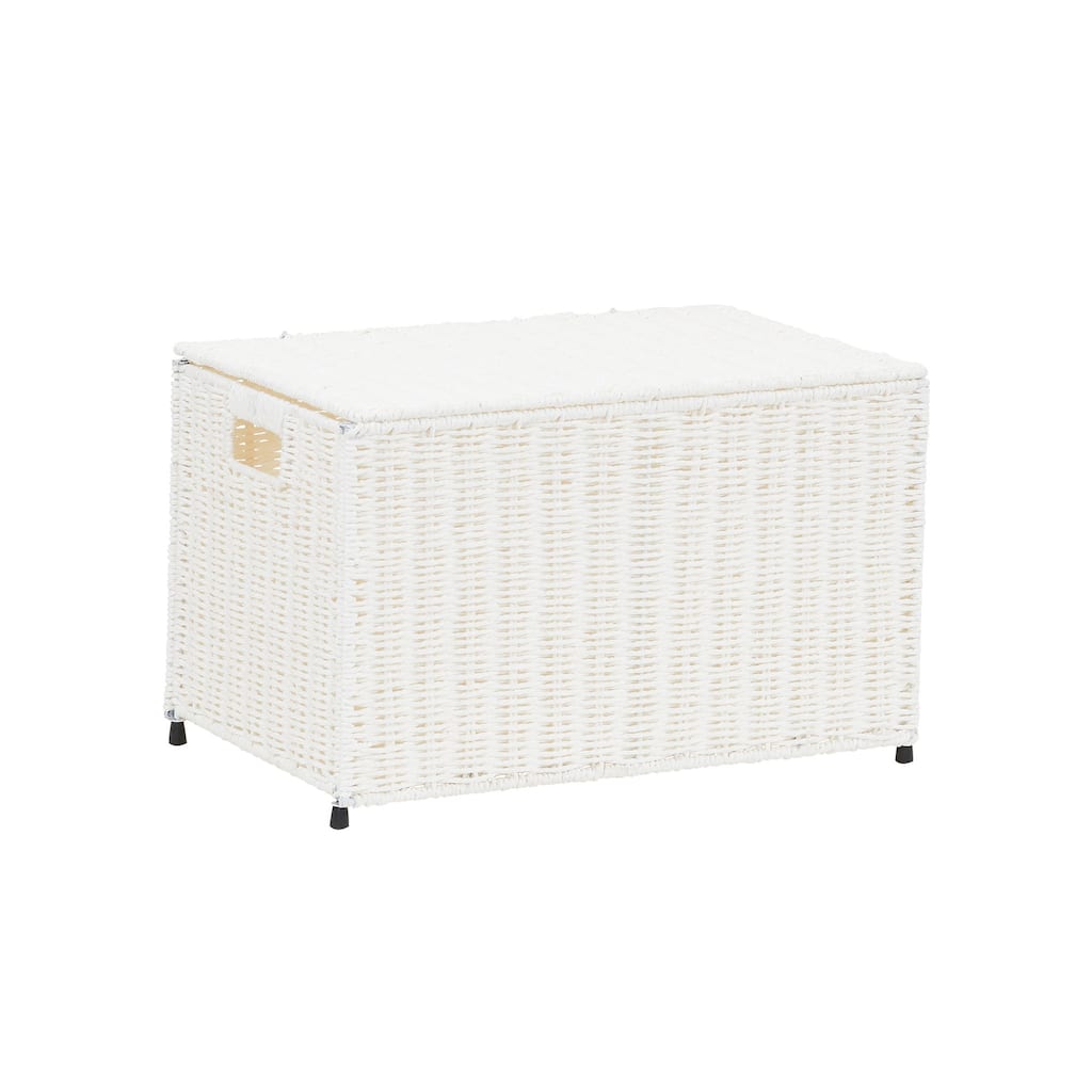 Household Essentials Decorative Paper Rope Storage Chest for Home Organization