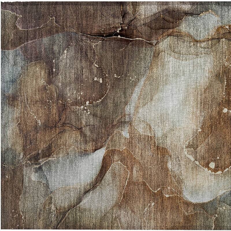 Varo Unique Abstract Weather Resistant Timeless Fusion Outdoor Rug
