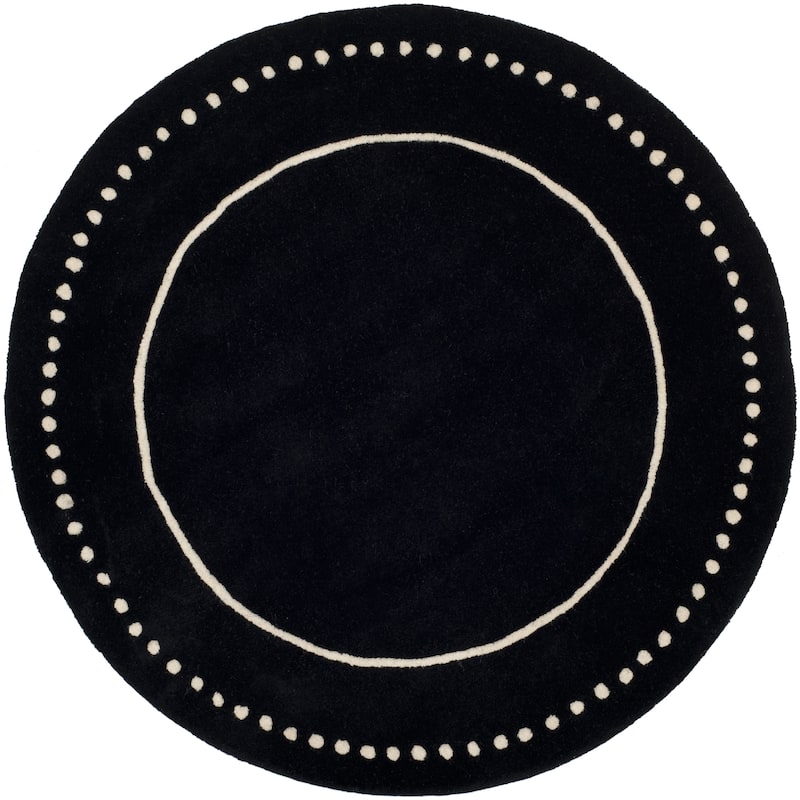 SAFAVIEH Handmade Bella Alverta Dotted Border Wool Rug