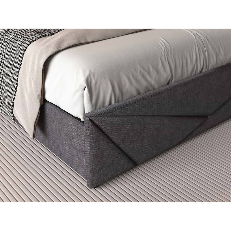 Versatile Bed with Storage and LED Lights for Dreamy Sleep