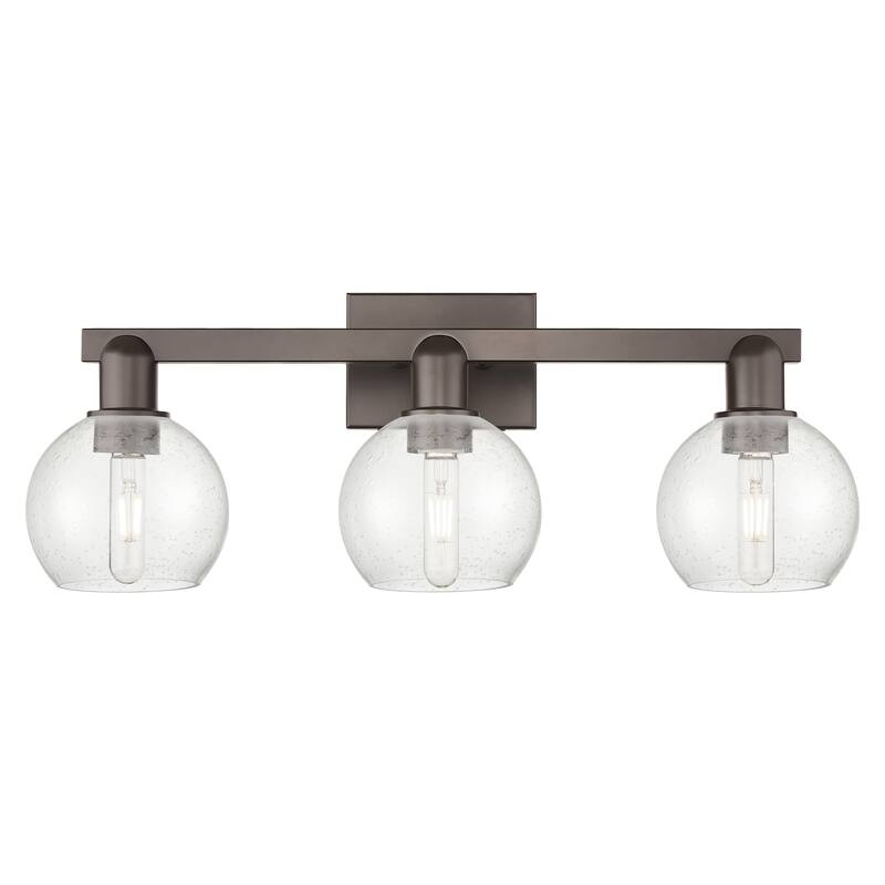 Innovations Lighting Endless Possibilities Arcadia - Athens - 3 Light 25" Bath Vanity Light - Oil Rubbed Bronze/Seedy