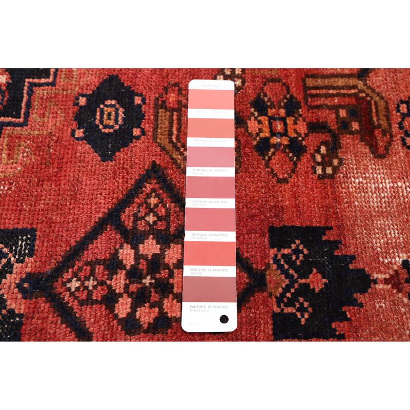 ECARPETGALLERY Hand-knotted Antalya Vintage Dark Copper Wool Rug - 4'3 x 7'5