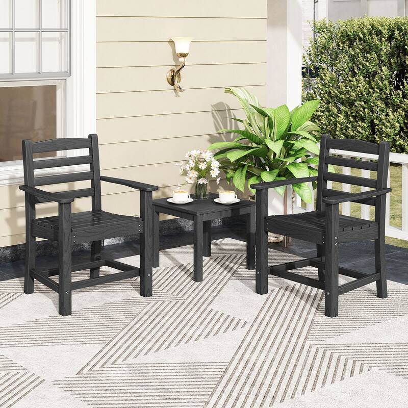 Gymax 7 PCS Outdoor Dining Table Set for 6 People Rectangle Table & 6