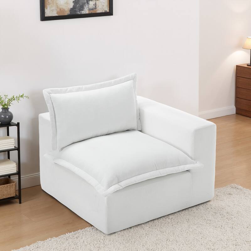 Comfy Cloud Chenille Upholstered Modular Sectional Sofa