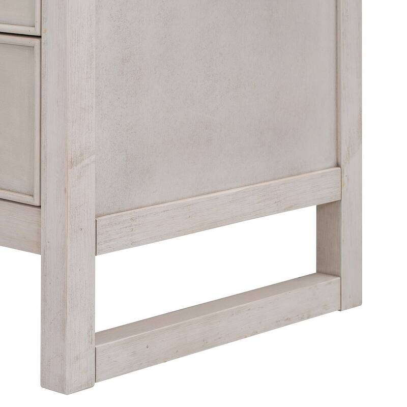 47.8" L Rustic Wooden Dresser Chest of Drawers for Bedroom