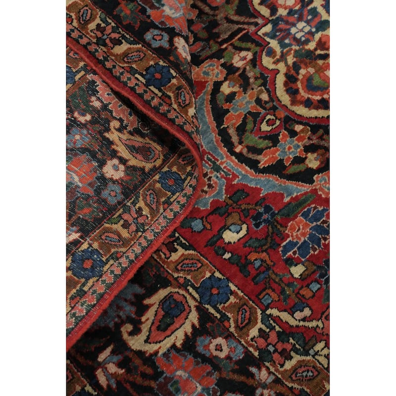 Hand Knotted Oriental 100% Wool Carpet Traditional Floral Red Bakhtiari Area Rug - 9' 11'' X 6' 9''