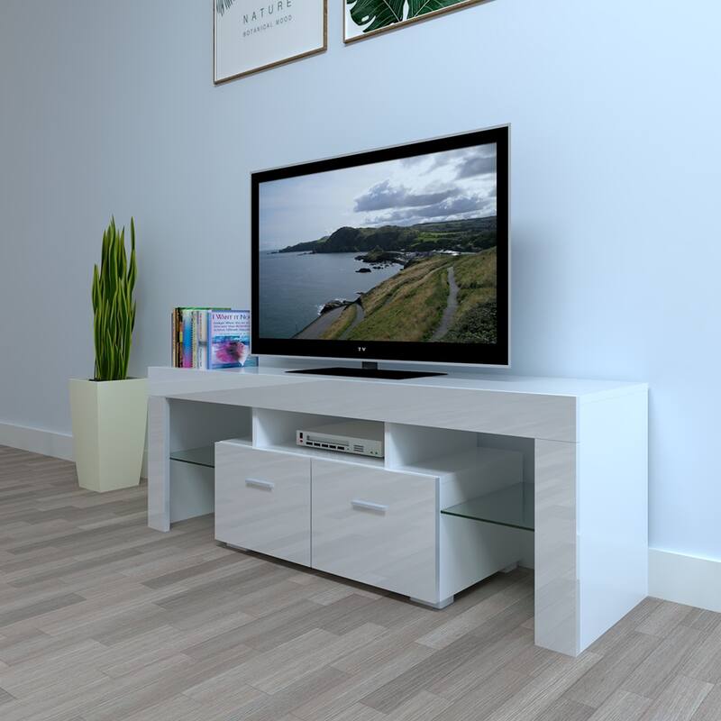 51" Household Decoration LED TV Cabinet with Two Drawers