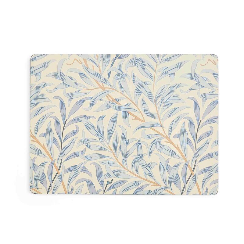 Pimpernel Set of 4 Morris and Co Willow Bough Blue Placemats - 15.7 Inch x 11.7 Inch