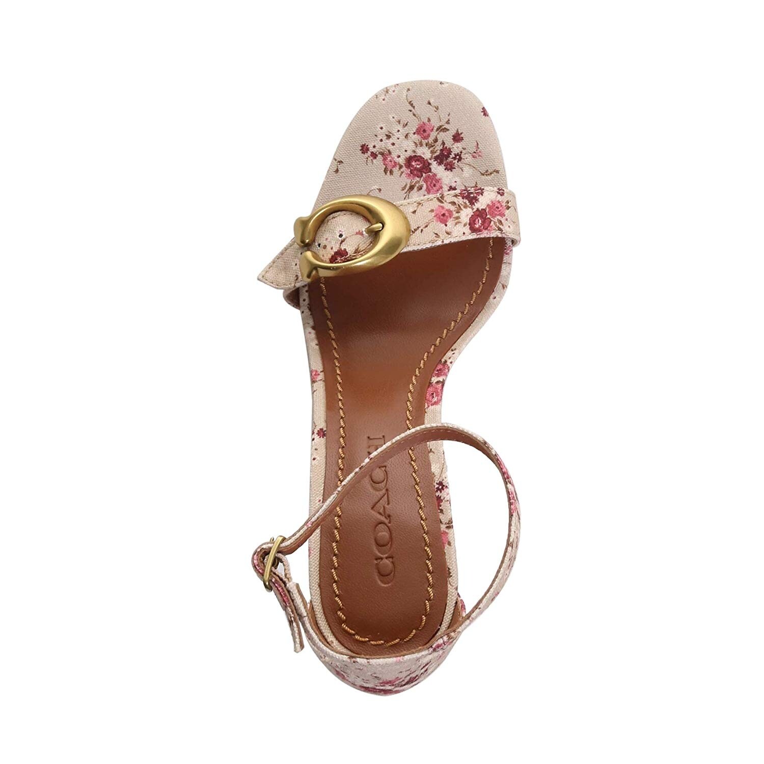 coach maya sandal black