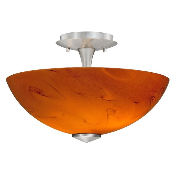 Shop Vaxcel Lighting C0003 Milano 2 Light 14" Wide Flush ...