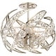 preview thumbnail 2 of 5, Quoizel Crescent Polished Nickel 4-light Semi-flush Mount