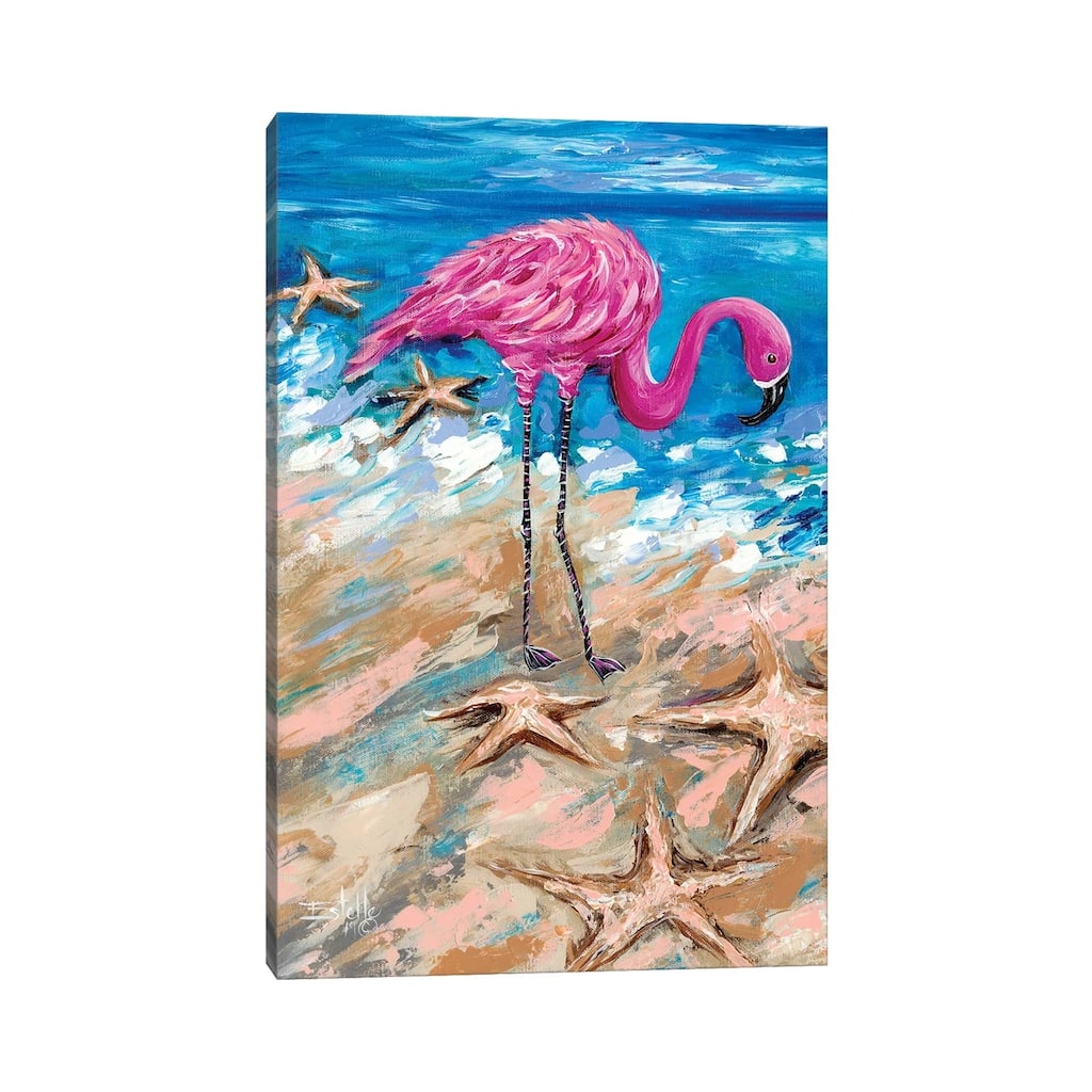 iCanvas "Flamingo of Bonaire" by Estelle Grengs Canvas Print