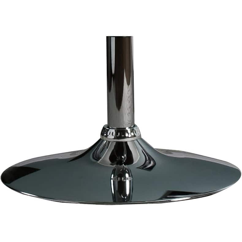 Adjustable Swivel Bar Stool - Walnut Bentwood with Curved White Seat