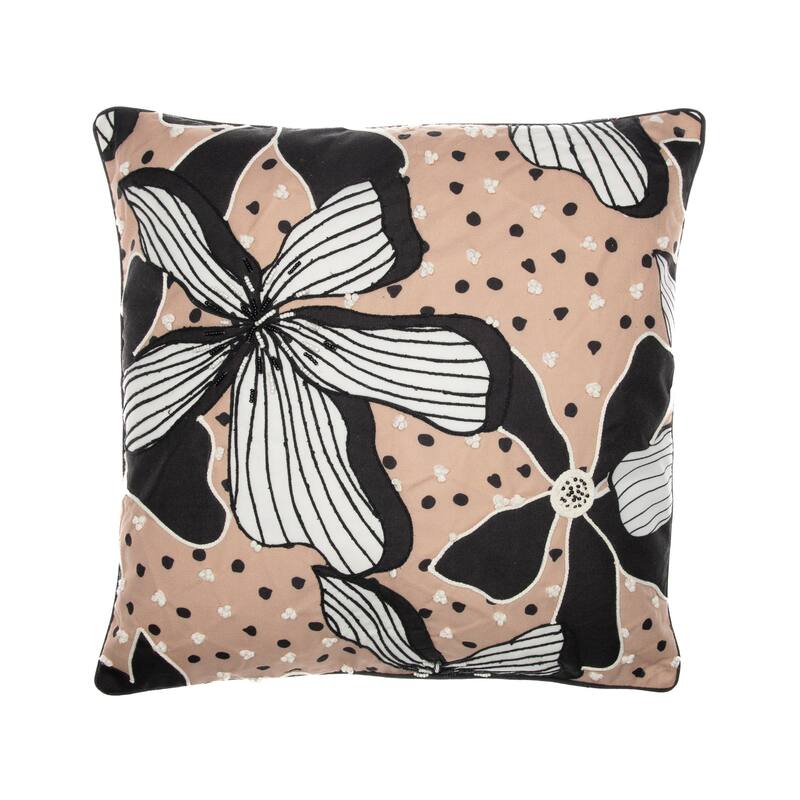 Sevita Tropical Hand-Woven Indoor Throw Pillow