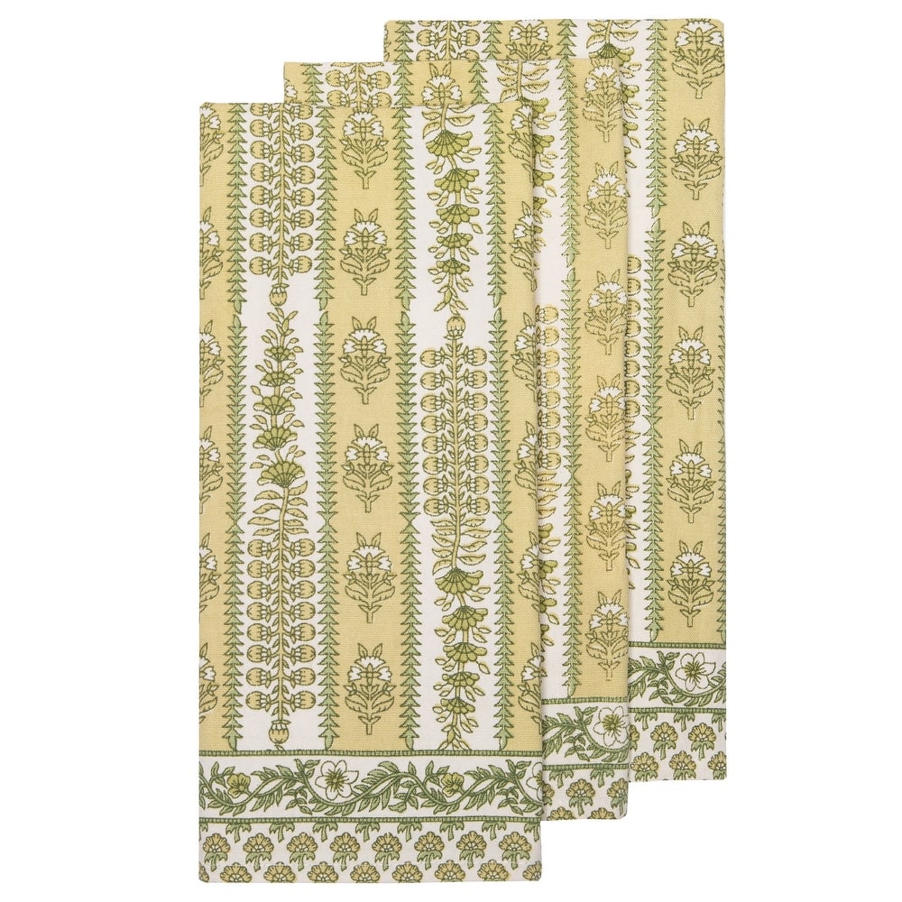 Couleur Nature Provence Avignon Tea Towels - Set of 3 - Pistache