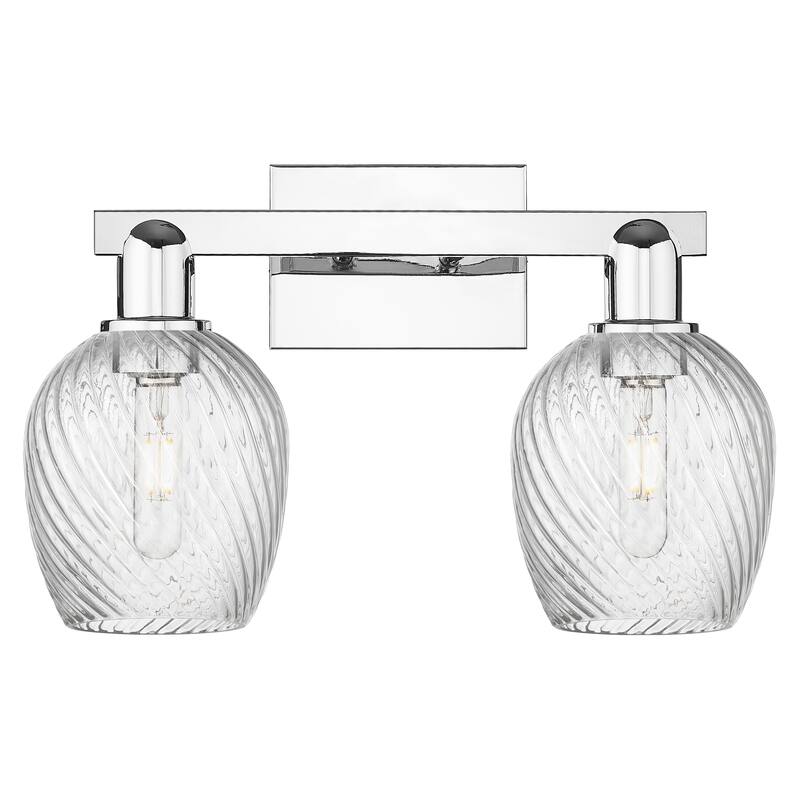 Innovations Lighting Endless Possibilities Arcadia - Salina - 2 Light 17" Bath Vanity Light - Clear/Polished Chrome
