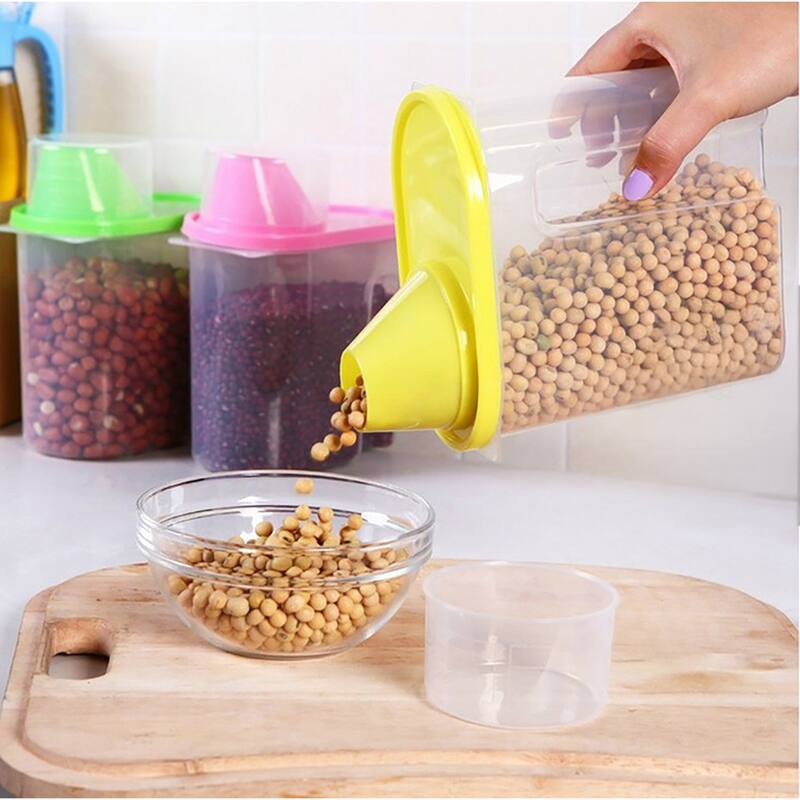 BPA-Free Food Storage Containers with Lid - Perfect for Storing Flour, Sugar, Grains, Rice, Cereals, and Baking Supplies