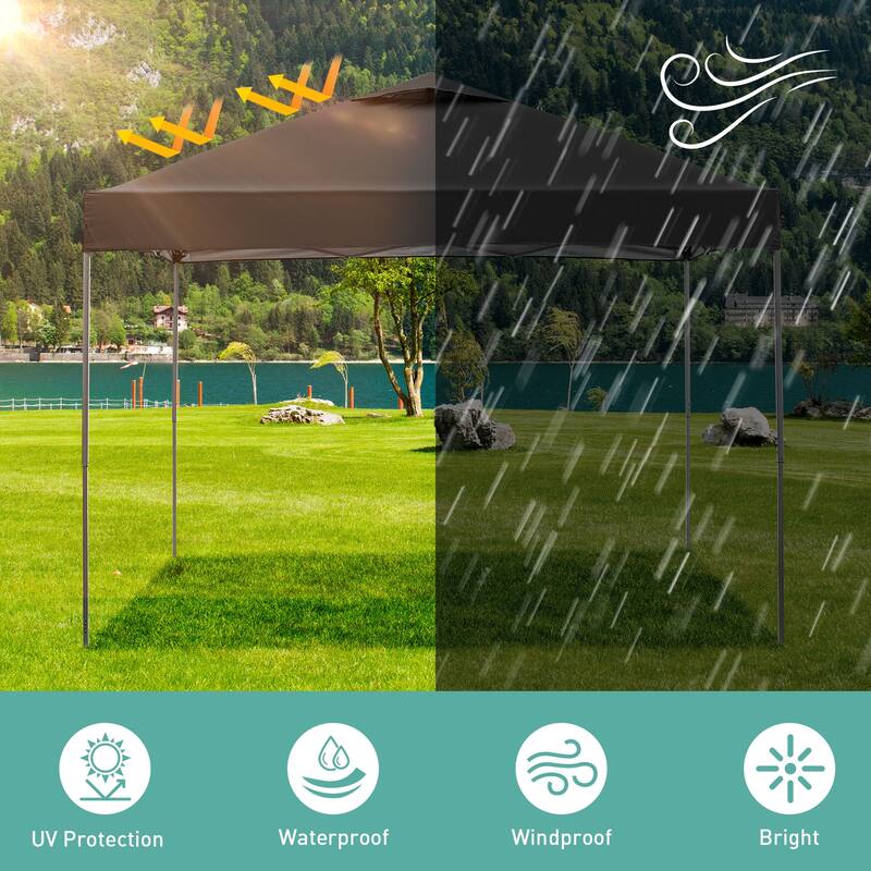 Ainfox 10 x 10 ft Pop-Up Party Canopy Tent Gazebo