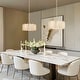 preview thumbnail 21 of 30, Tifany Modern Gold 4-Light Drum Chandelier Colored Glass Lights for Kitchen Island Bedroom
