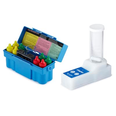 Taylor K-1004 Pool Test Kit and 9265 Magnetic Stirrer Speedstir Start-Up Pack - 0.9