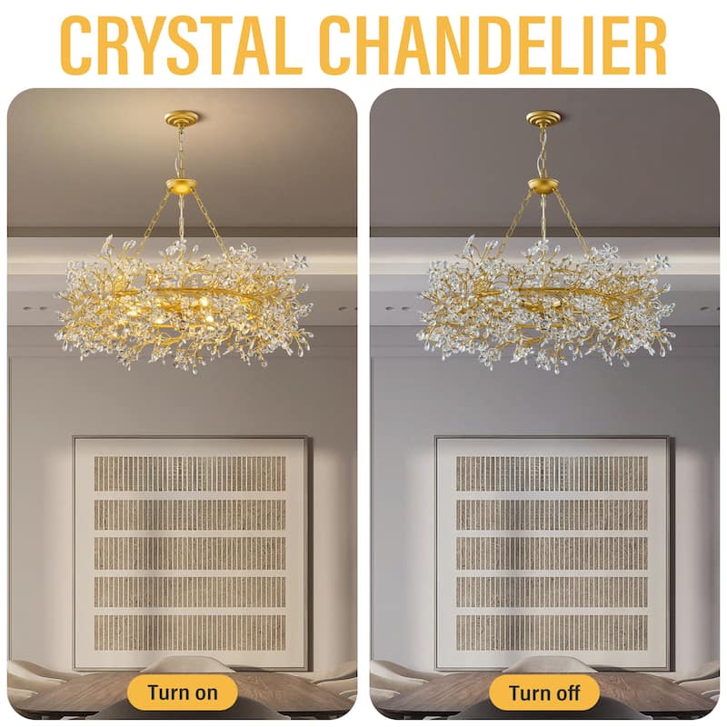 KAYLA D800/D1000/L1300 Tree Branch Chandelier Dining Pendant - Copper Color