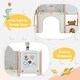 preview thumbnail 4 of 7, Freestanding Spaceship, Arch Tunnel, Ring Toss, Drawing Whiteboardl and Basketball Hoop for Toddlers, Kids Climbers Playground