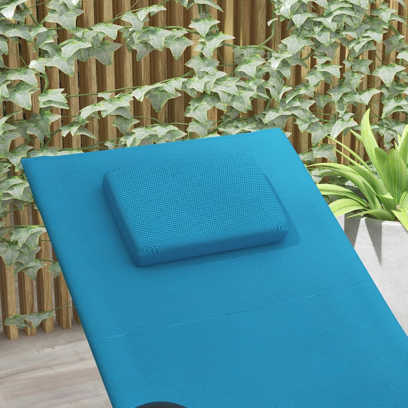 Outsunny Rocking Chair, Zero Gravity Patio Chaise Sun Lounger, Outdoor Rocker, UV Water Resistant