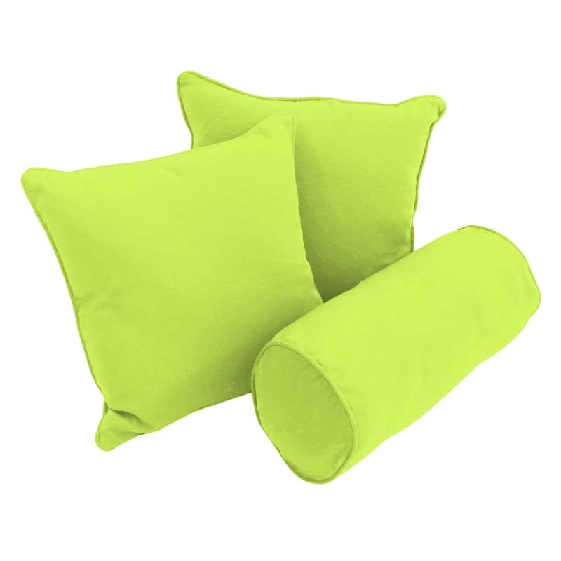 Delaney 3-Piece Twill Throw Pillow Set - Mojito Lime
