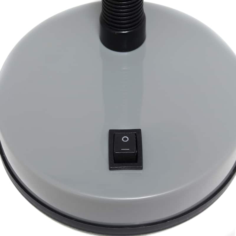 14.25" Metal Desk Task Lamp and Bowl Shade with Gooseneck