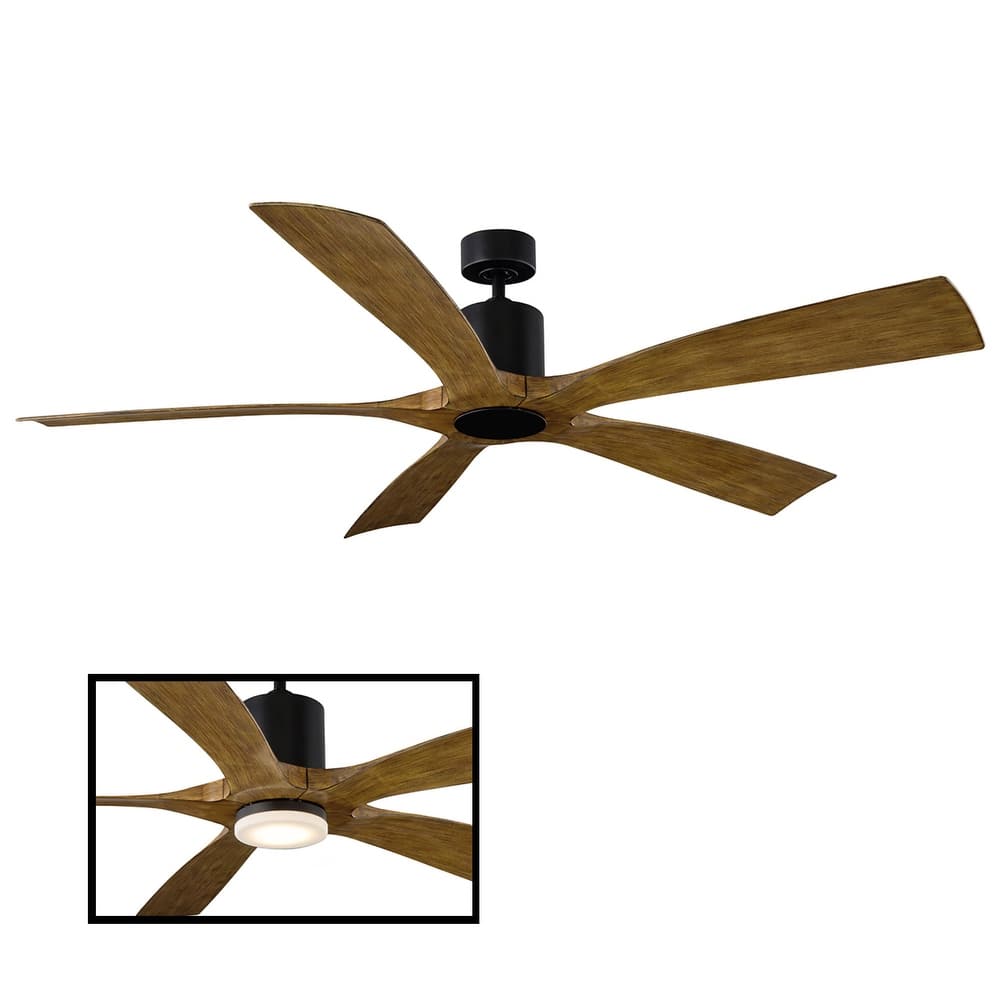 Aviator Indoor and Outdoor 5-Blade Smart Ceiling Fan 70in with Remote Control (Light Kit Sold Separately)