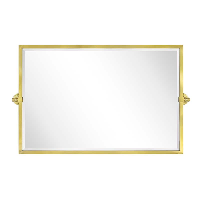 TEHOME Kenti Horizental Rectangle Metal Wall Mirror