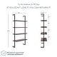 preview thumbnail 4 of 12, Nathan James Theo 4-Shelf Bookcase Floating Wall Mount Natural Wood Industrial Pipe Metal Frame