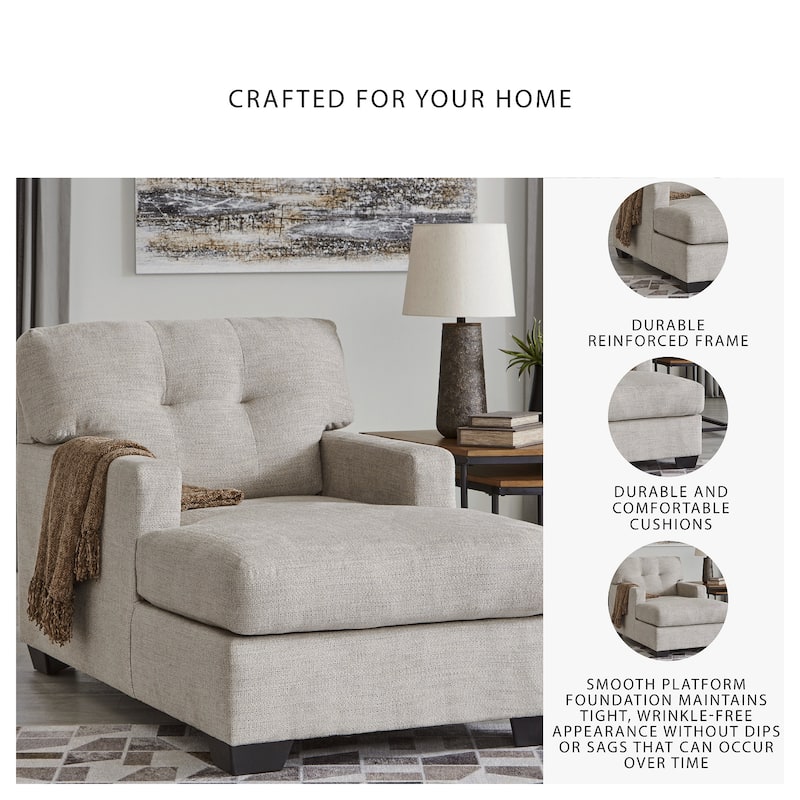Signature Design by Ashley Mahoney Chaise - 35"W x 62"D x 37"H
