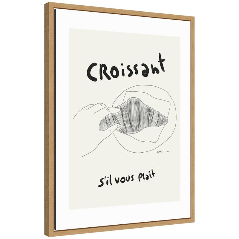 Kate and Laurel Breakfast Club by Gabrielly Guedes Framed Canvas Wall Art Print - 18x24