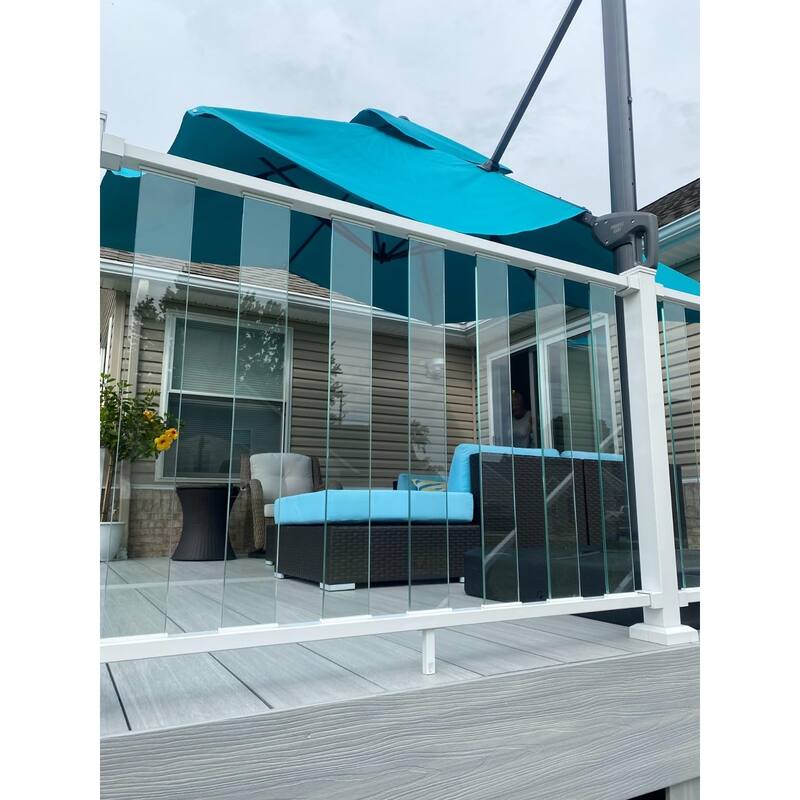 PURPLE LEAF Extra Large Premium Patio Cantilever Umbrella with 360-degree Rotation Big Size