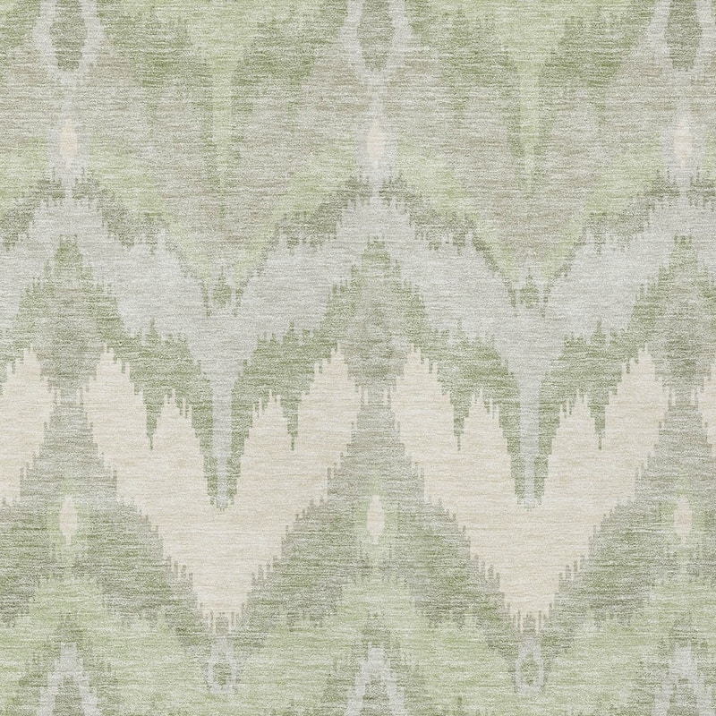 HomeRoots Ikat Transitional Rectangle Outdoor Rug