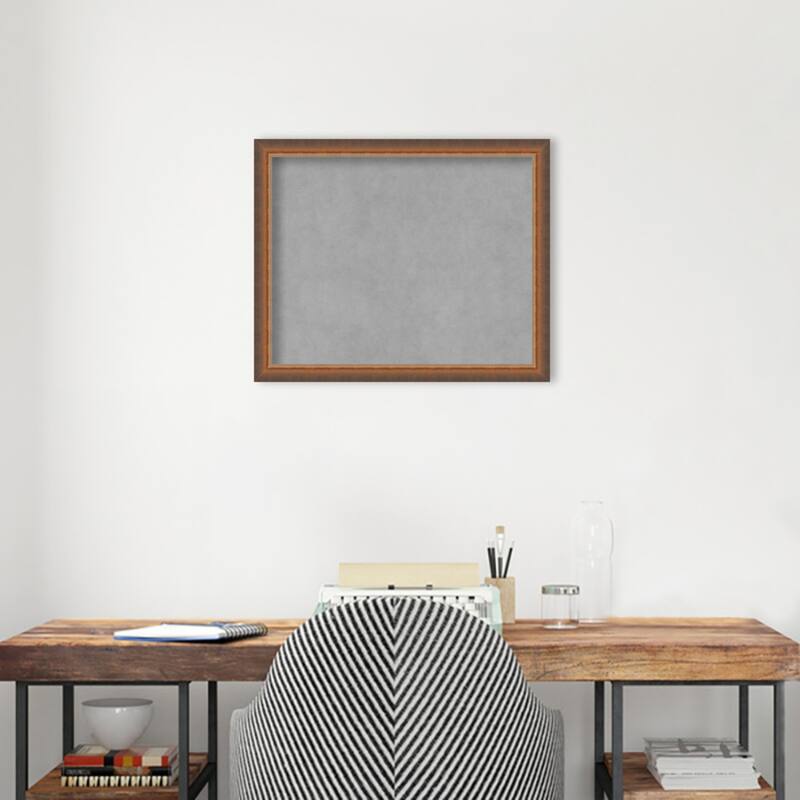 Amanti Art Two Tone Bronze Copper Framed Magnetic Board