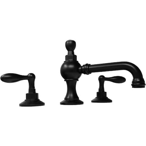 Canterbury Widespread Lever Style Two Handles Traditional Bathroom Faucet With Pop-up Drain Assembly