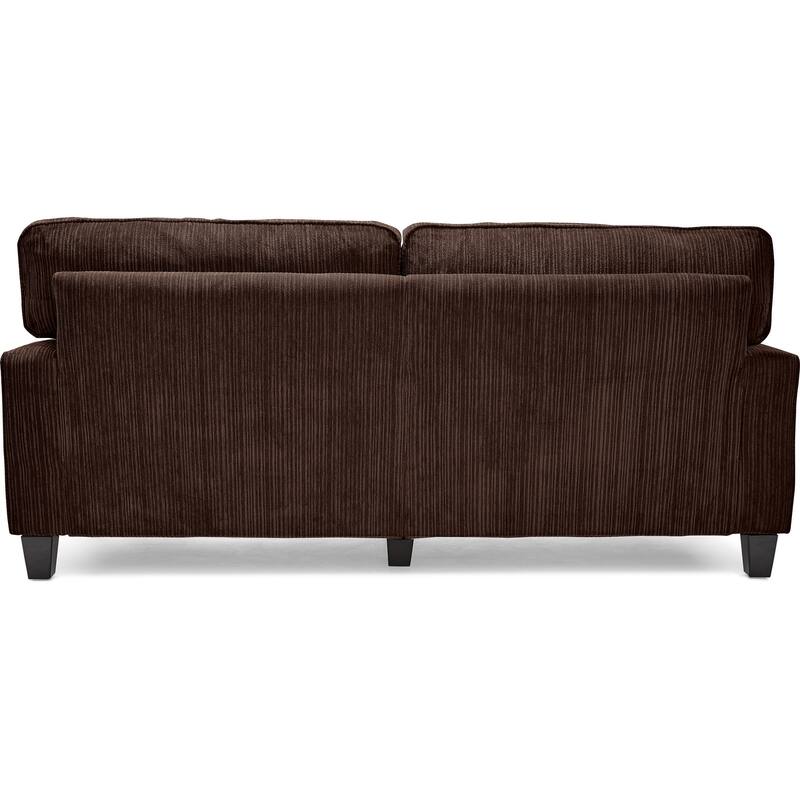 Serta Palisades Upholstered 73" Sofas for Living Room Modern Design Couch, Straight Arms, Soft Upholstery, Tool-Free Assembly