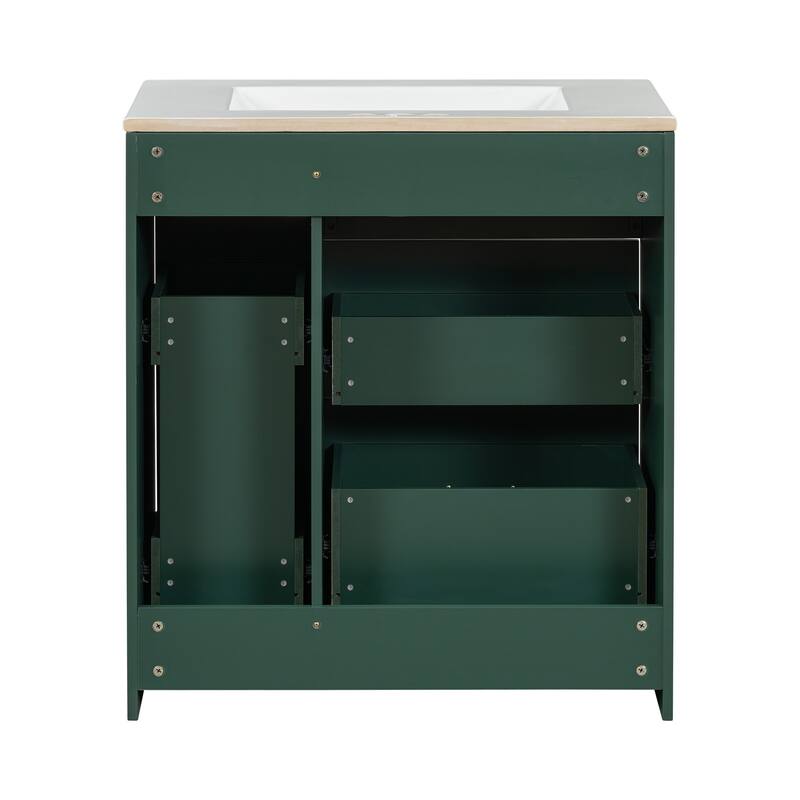 30" Bathroom Vanity Set with Three Drawers