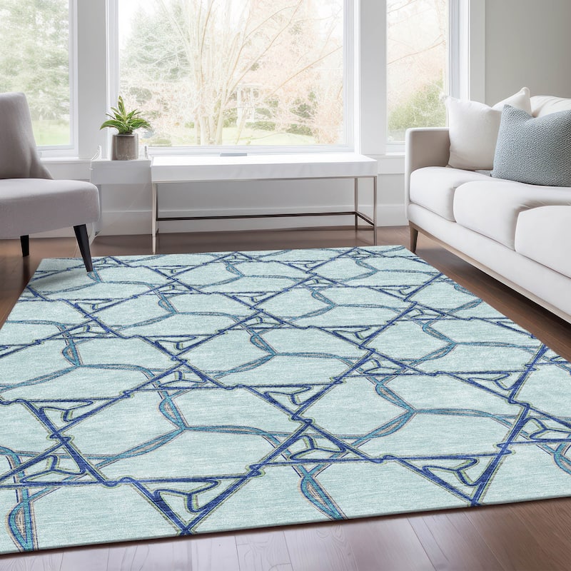 Premium Washable Super Soft Modern Tangle Mayfield Rug